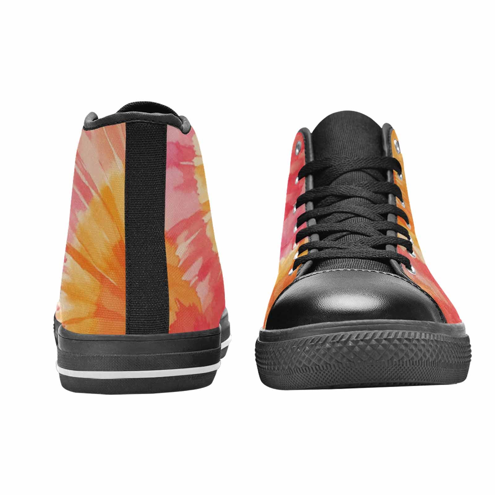 WOMEN'S Tie Dye - High Top Canvas Vibrant Chaos Sneakers