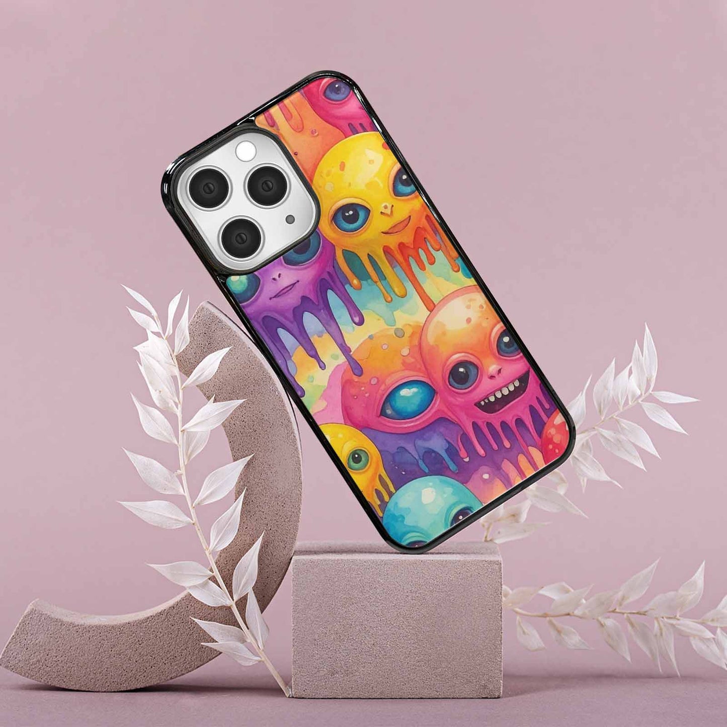 iPhone 15 Pro Max Case — Aliens Tie Dyemelting Aliens P, Customized Protective Case