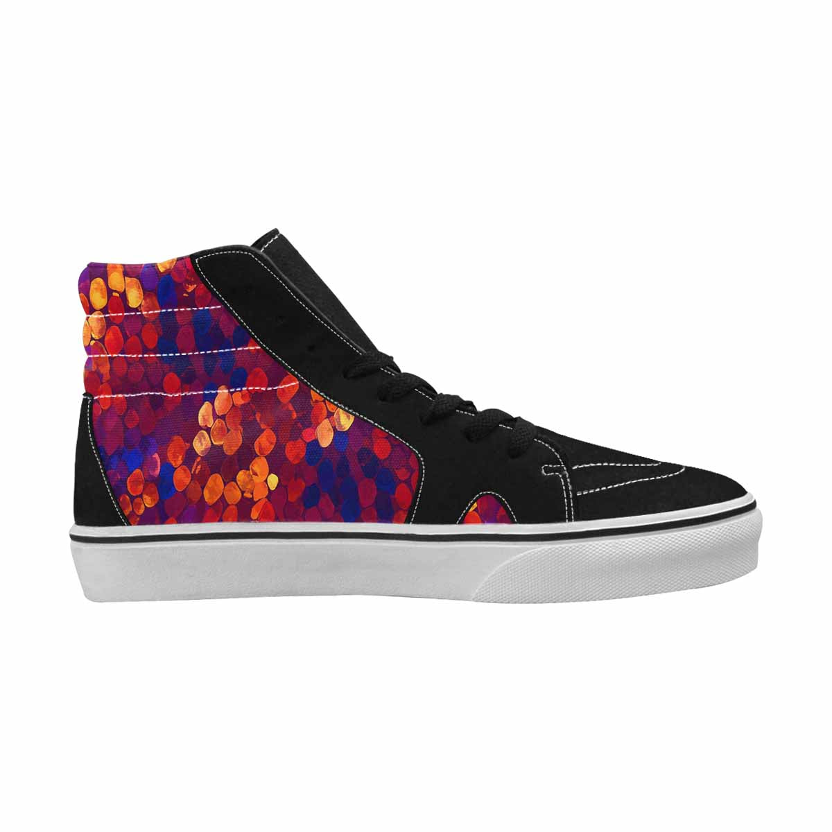 MEN'S Dark Snake Print High Top Canvas Dreamcore Custom Shoes
