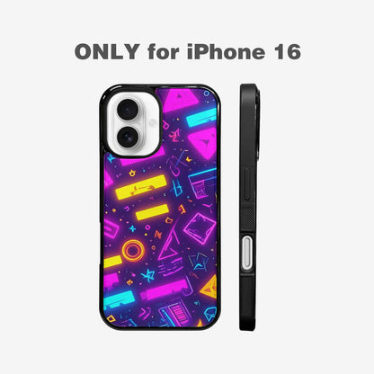 iPhone 16 Case — 80s Retro Motif 80s Retro Motifs, Custom Art Phone Cover