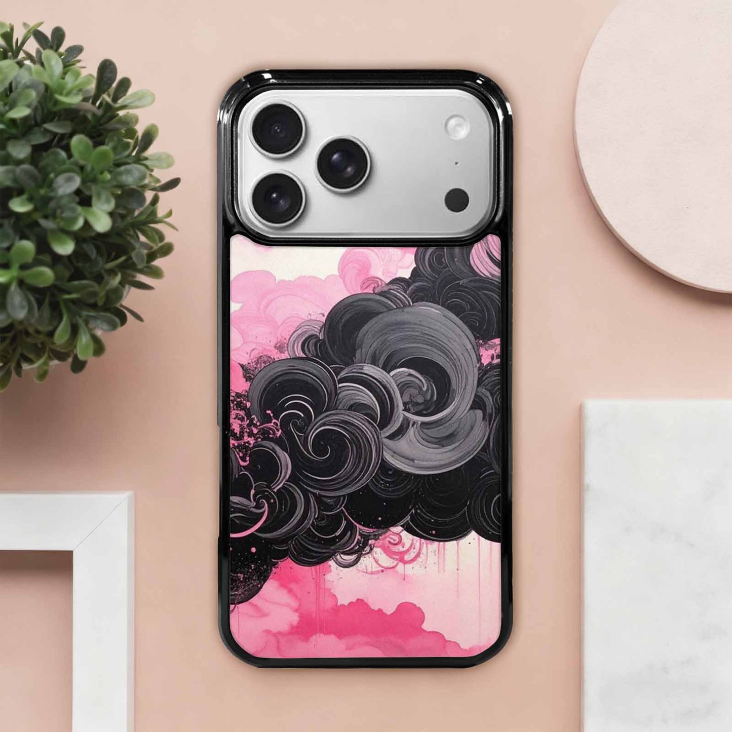 iPhone 17 Pro Max Case — Van Gogh Swirl Black Original Art, Customized Protective Case