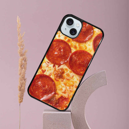 iPhone 15 Plus Case — Pepperoni Pizza Print Custom, Custom Art Phone Cover