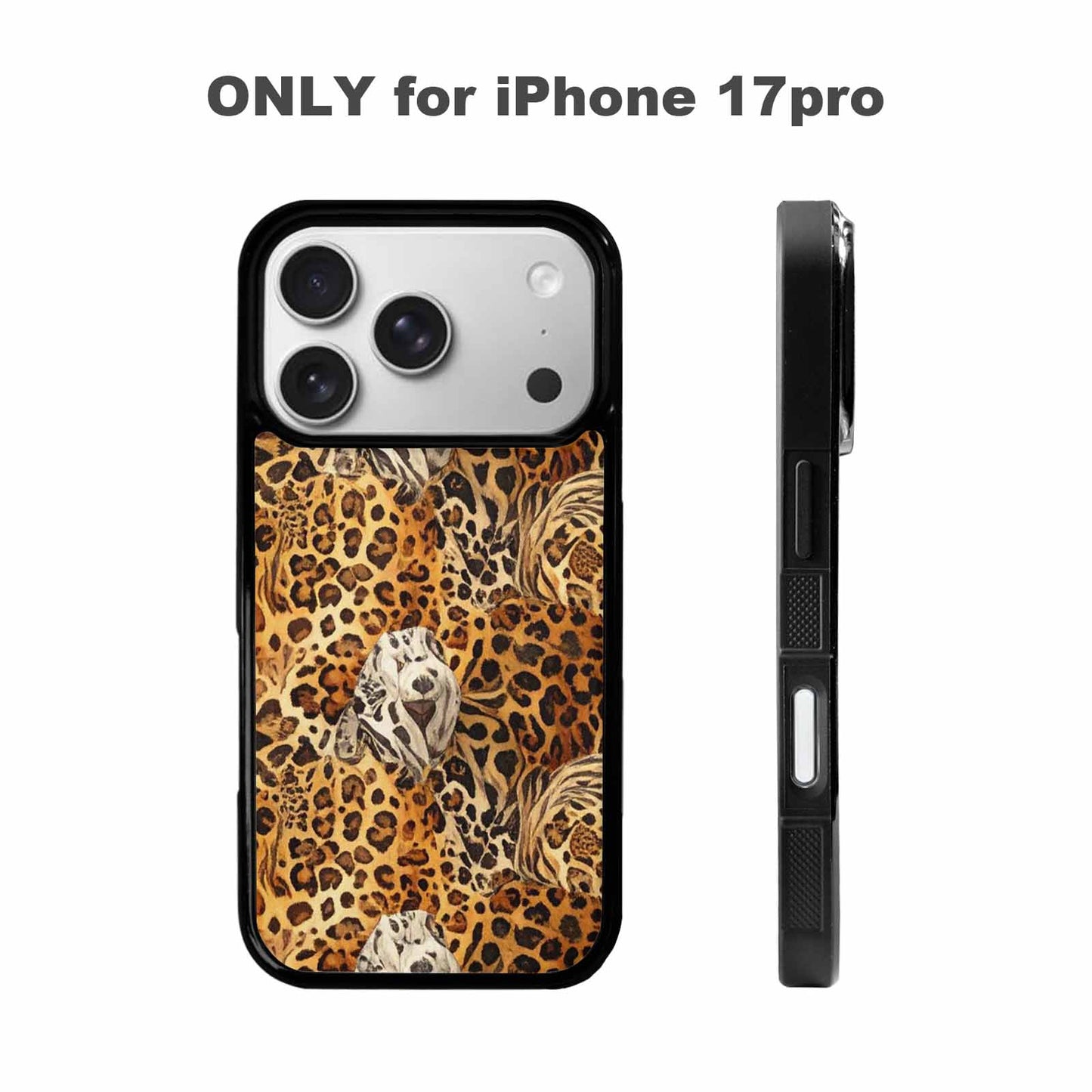 iPhone 17 Pro Case — Small Animal Print Pattern Randomly Animal, Custom Printed Phone Case