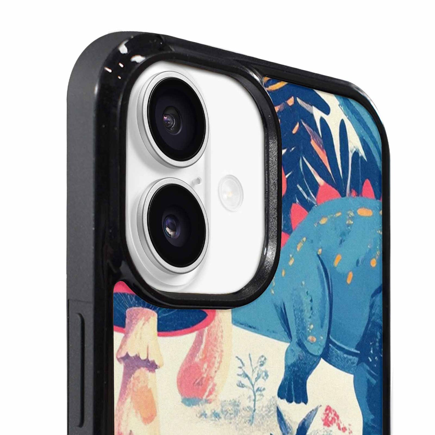 iPhone 17 Case — Vintage Dinosaurs Mushroom Retro Vintage, Personalized Phone Case