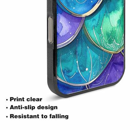 iPhone 15 Pro Max Case — Mermaid Scale Art Pattern, Custom Printed Phone Case