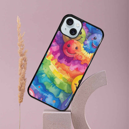 iPhone 15 Plus Case — Smiley Facessmiley Faces Tie D 2b9, Customized Protective Case