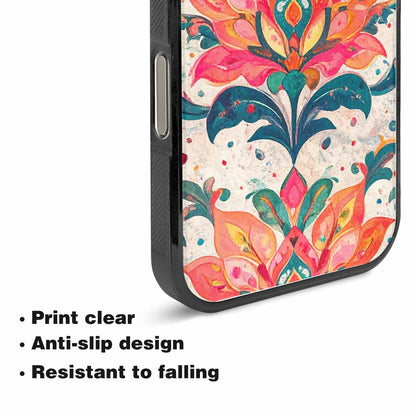 iPhone 15 Pro Max Case — Marble Floral, Personalized Phone Case