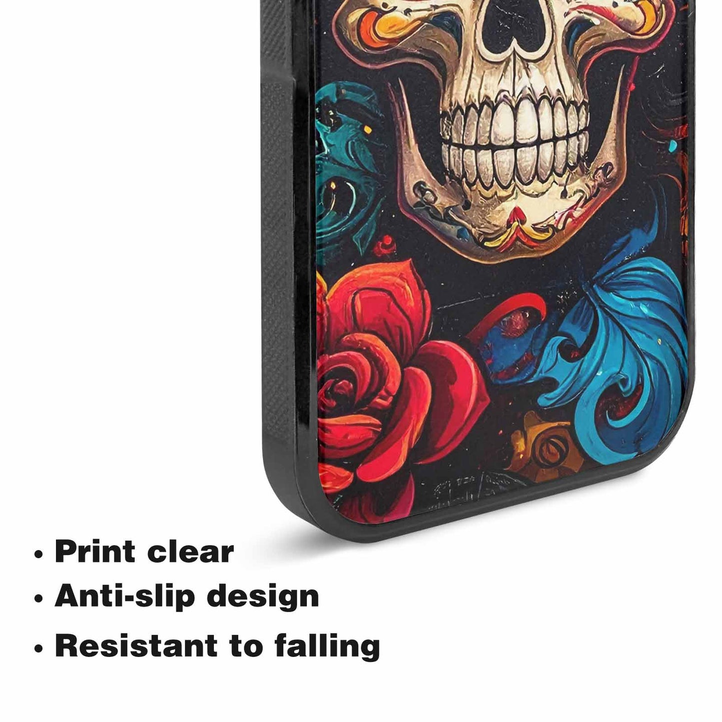 iPhone 15 Plus Case — Graffiti Skull, Original Design Phone Case