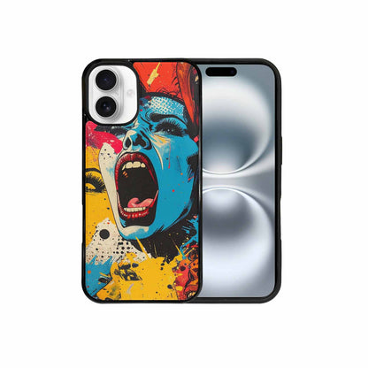 iPhone 16 Plus Case — Comic Book Scream Comic Book Scream, Custom Printed Phone Case
