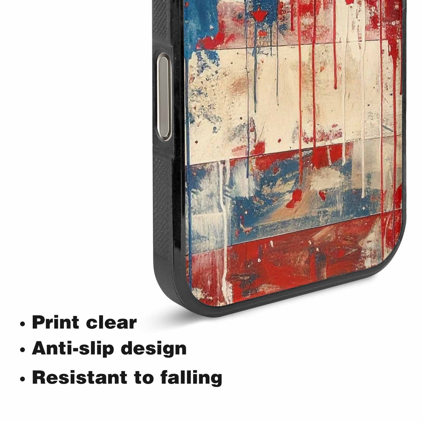 iPhone 16 Pro Max Case — Patriotic Stars And Stripes American Stars, Custom Made Phone Cover