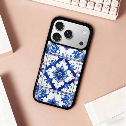 iPhone 17 Pro Case — Talavera Tile Floral, Custom Made Phone Cover