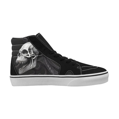 MEN'S Demon Snakes Skulls Art High Top Skateboarding Vibrant Chaos Custom Sneakers