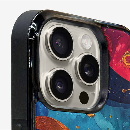 iPhone 16 Pro Case — Steampunk Galaxy Art Seamless Pattern Vibrant, Custom Art Phone Cover