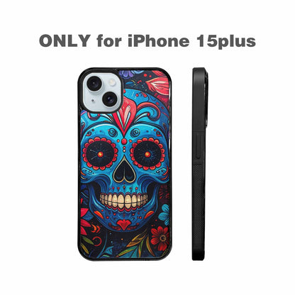 iPhone 15 Plus Case — Graffiti Skull, Custom Print Case Cover