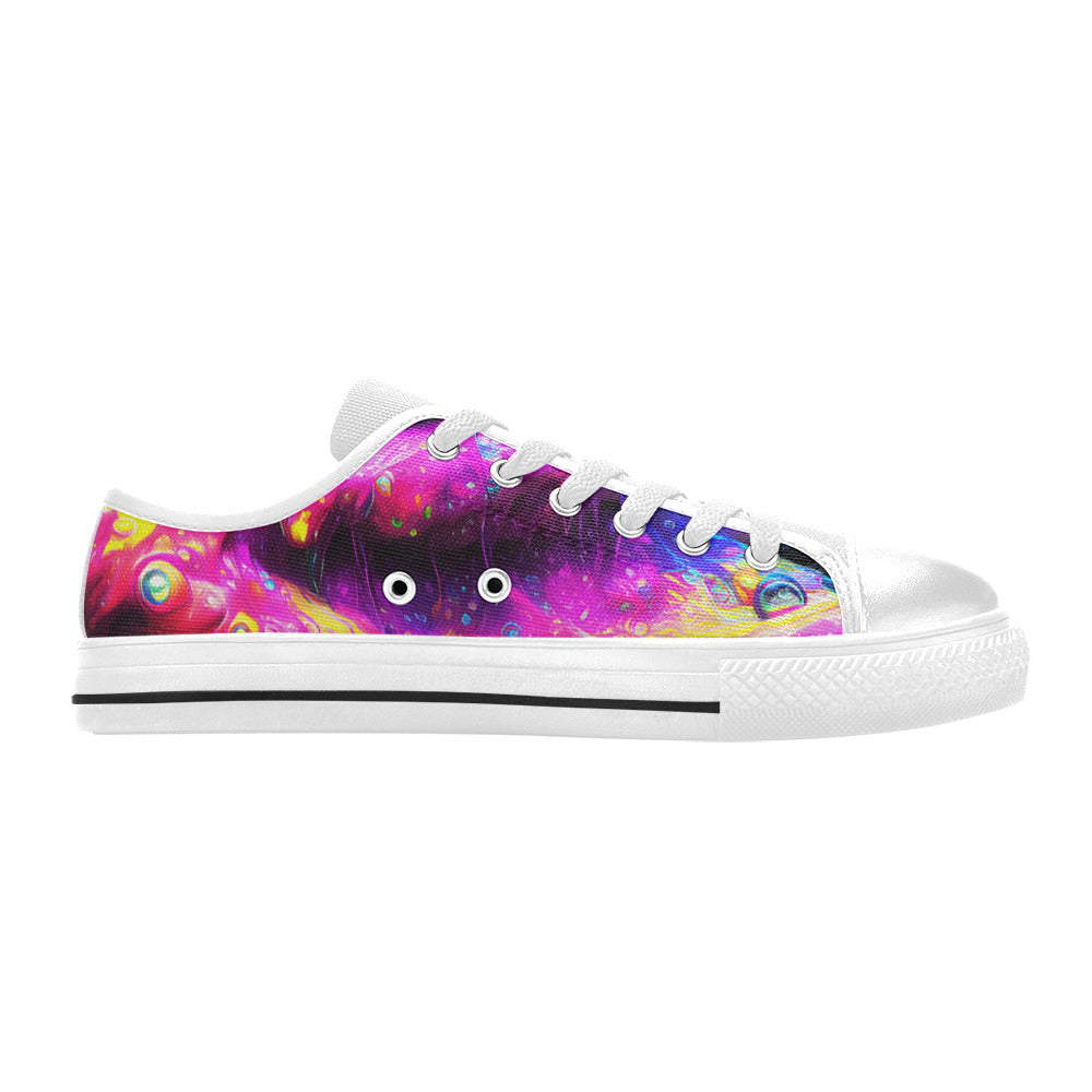 MEN'S Cc Acid Bath Drip Canvas Wallpaper Art Sneakers