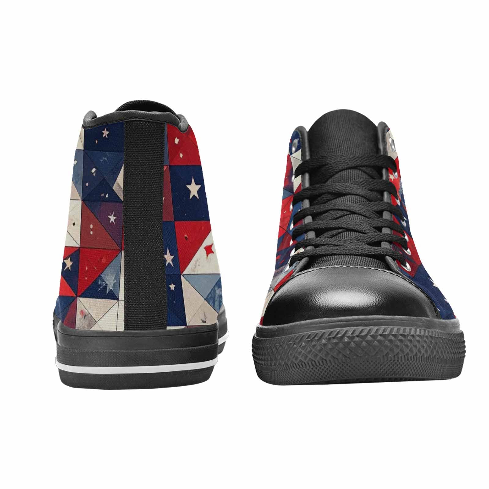 MEN'S American Flag Stars High Top Canvas Dark Academia Sneakers