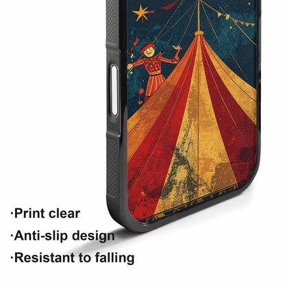 iPhone 17 Case — Vintage Circus Art Pattern Retro Vintage, Custom Printed Phone Case