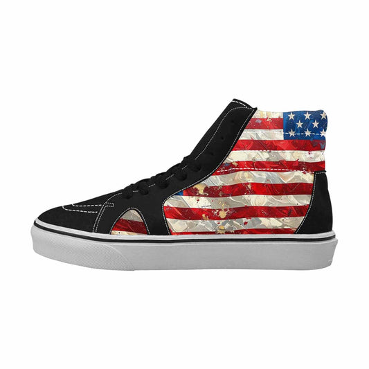 MEN'S American Flag Stars High Top Canvas Y2K Custom Sneakers