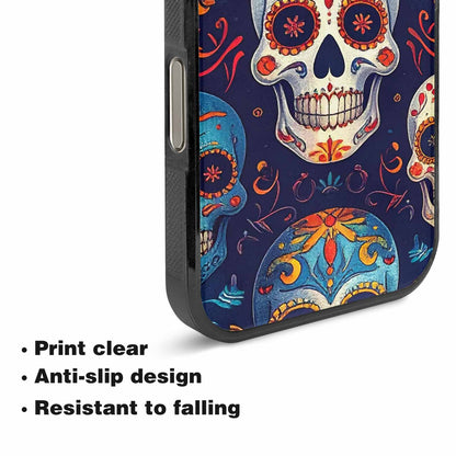 iPhone 16 Pro Case — Day Dead Sugar Skull Art 100s, Custom Made Phone Cover