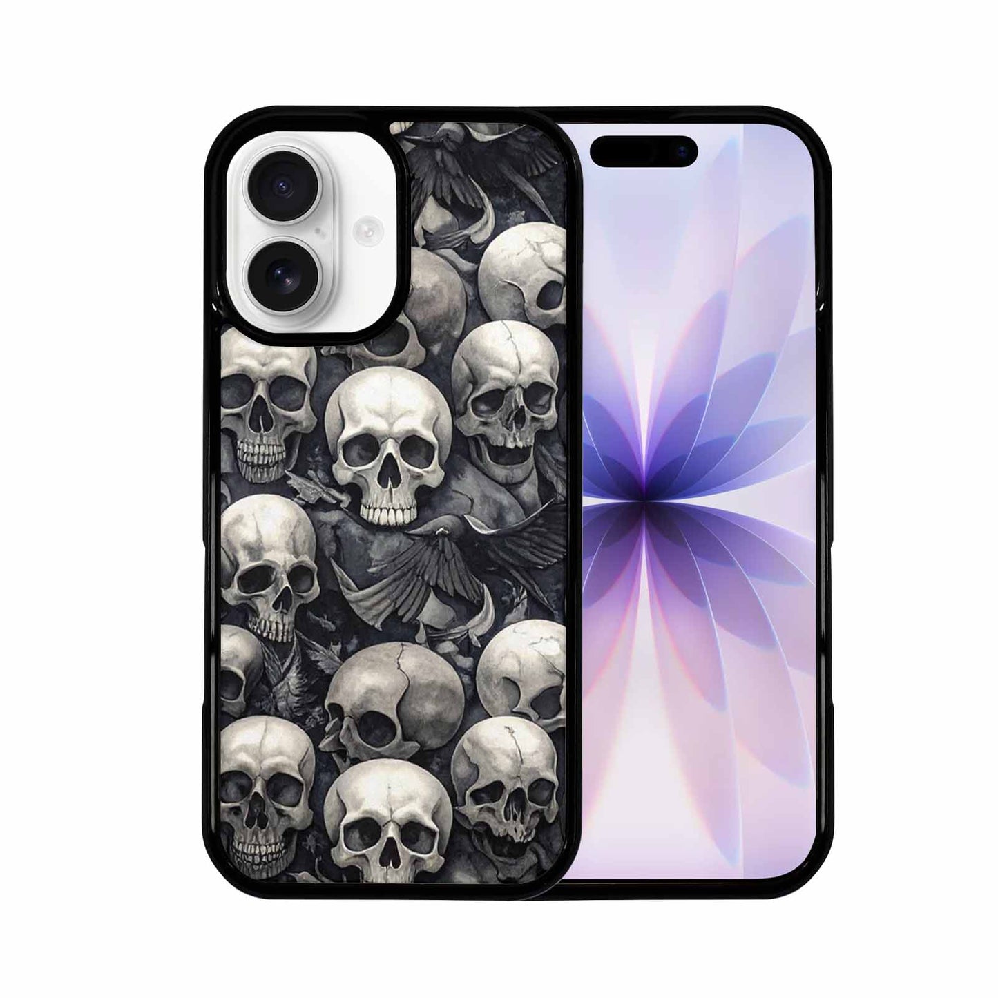 iPhone 17 Case — Skull Dark Art Gothic Print Gothic, Customized Protective Case