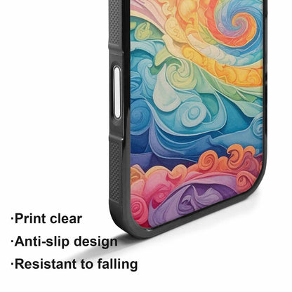 iPhone 17 Case — Tie Dye Swirls Tie Dye, Custom Print Case Cover