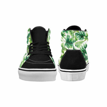 WOMEN'S Seven-Point Palmate Leaf High Top Canvas Surreal Shoes