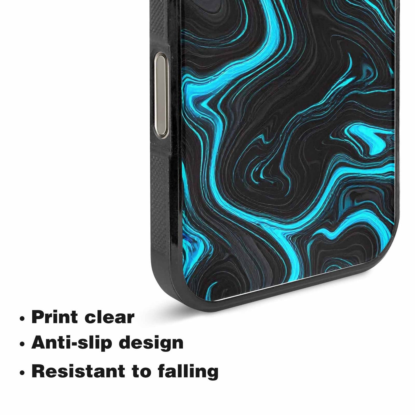 iPhone 15 Pro Max Case — Freaky Marble Glow, Custom Designed Case Cover