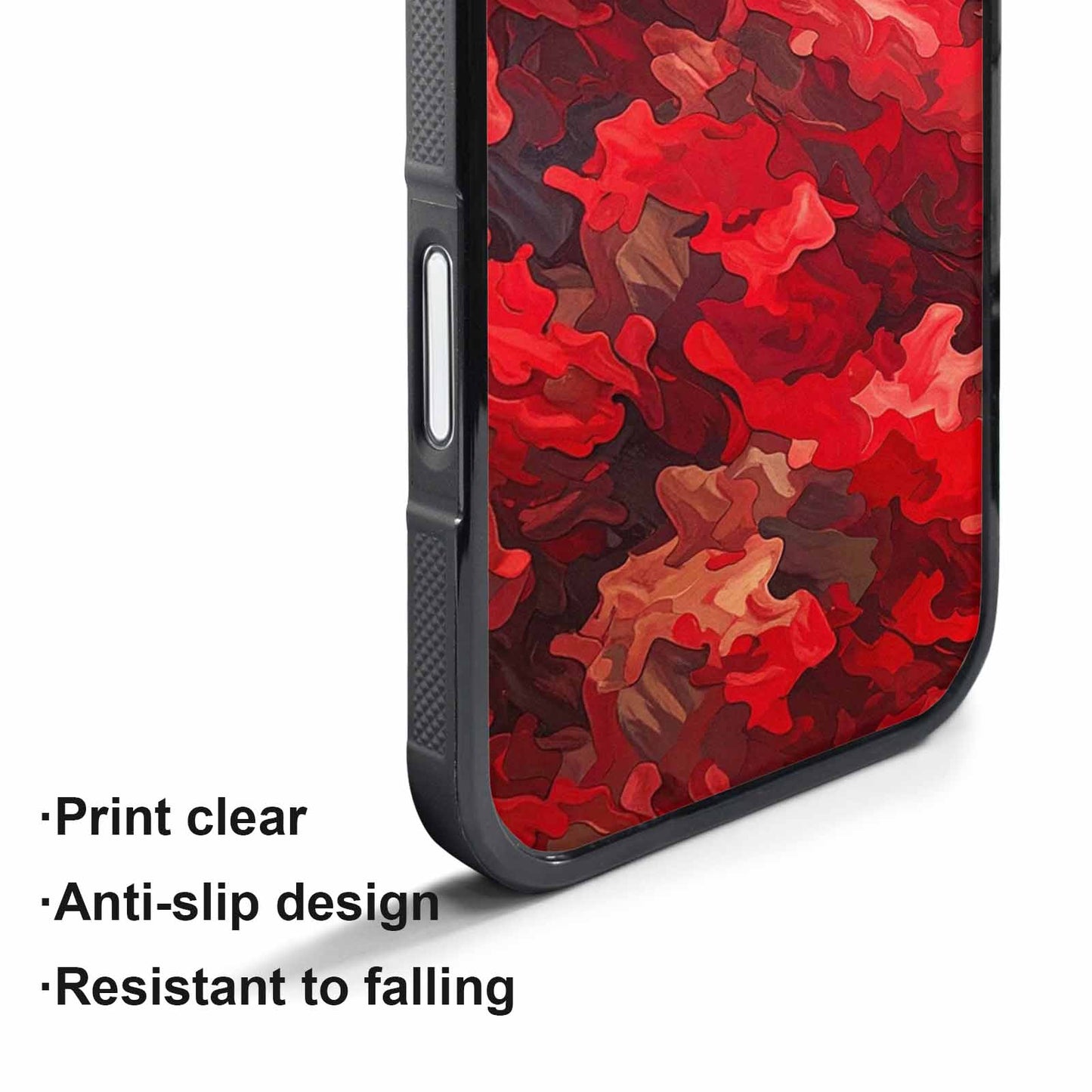 iPhone 17 Pro Case — Small Military Camouflage Blotch Pattern Camo, Unique Phone Case Design