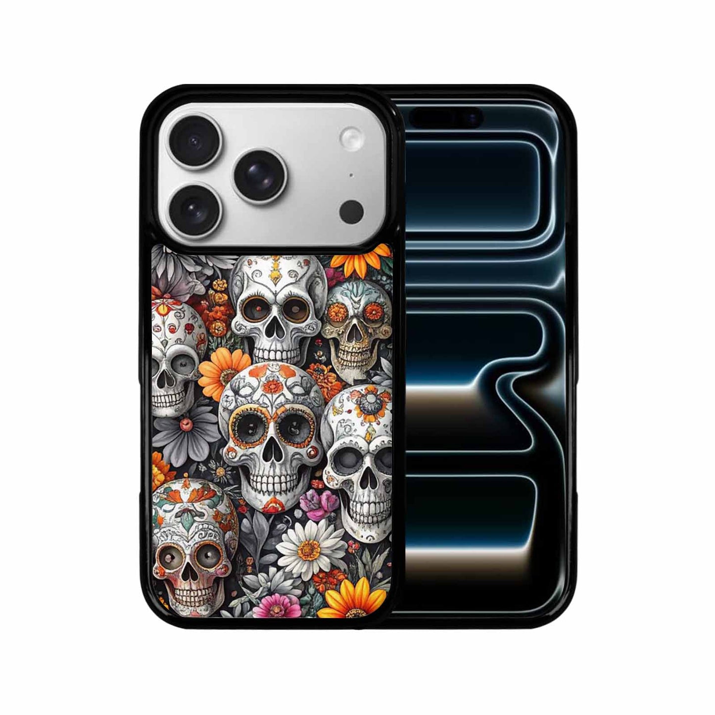 iPhone 17 Pro Case — Greyscale Black And White Dark Gothic, Custom Designed Case Cover
