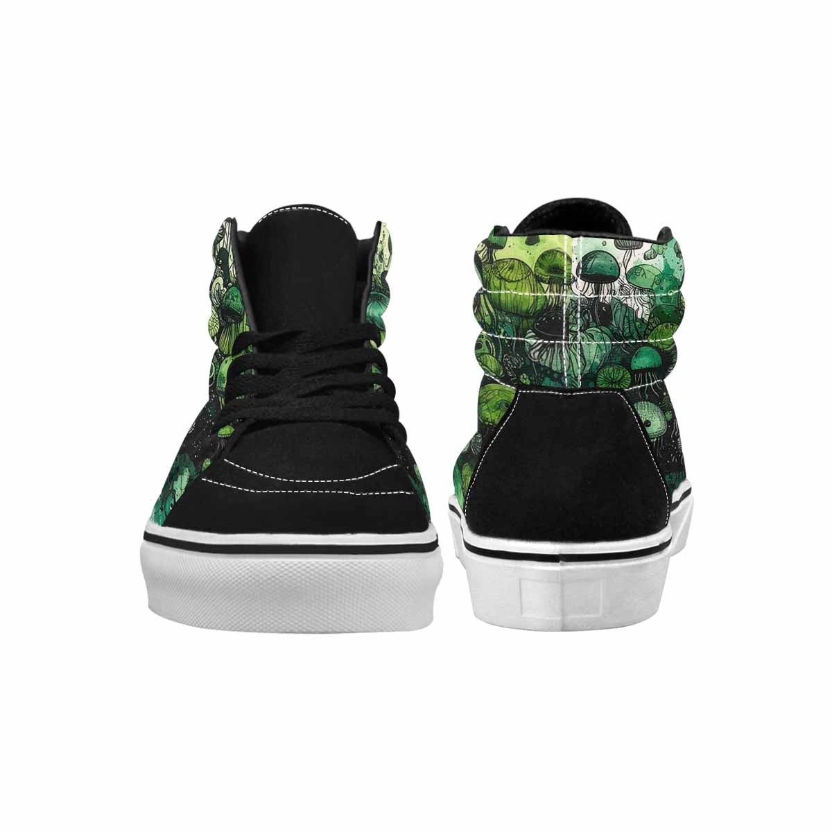 MEN'S Sea Creature Burst High Top Canvas Kaleidoscope Custom Sneakers