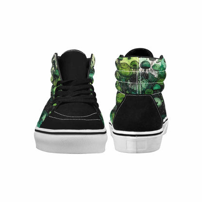 MEN'S Sea Creature Burst High Top Canvas Kaleidoscope Custom Sneakers