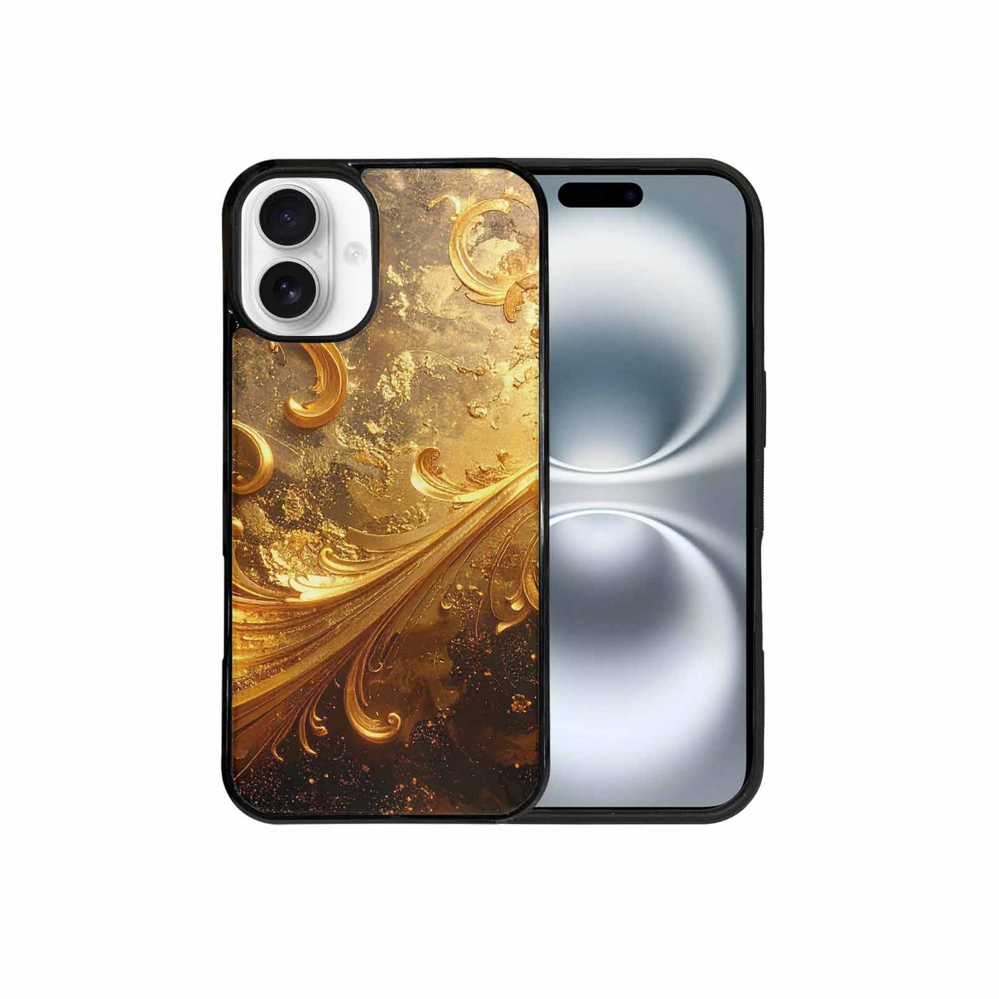 iPhone 16 Plus Case — Klimt Gold Leaf Artwork Pattern, Custom Printed Phone Case