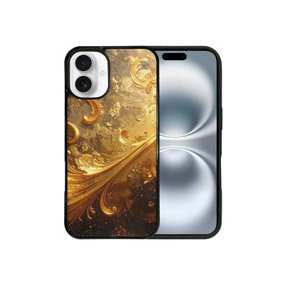 iPhone 16 Plus Case — Klimt Gold Leaf Artwork Pattern, Custom Printed Phone Case