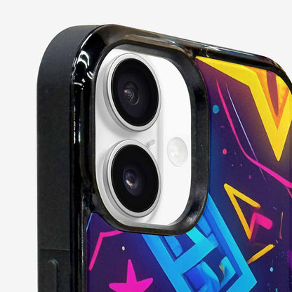 iPhone 16 Case — 80s Retro Motif 80s Retro Motifs, Original Design Phone Case