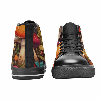 WOMEN'S Mushroom High Top Canvas Cottagecore Shoes
