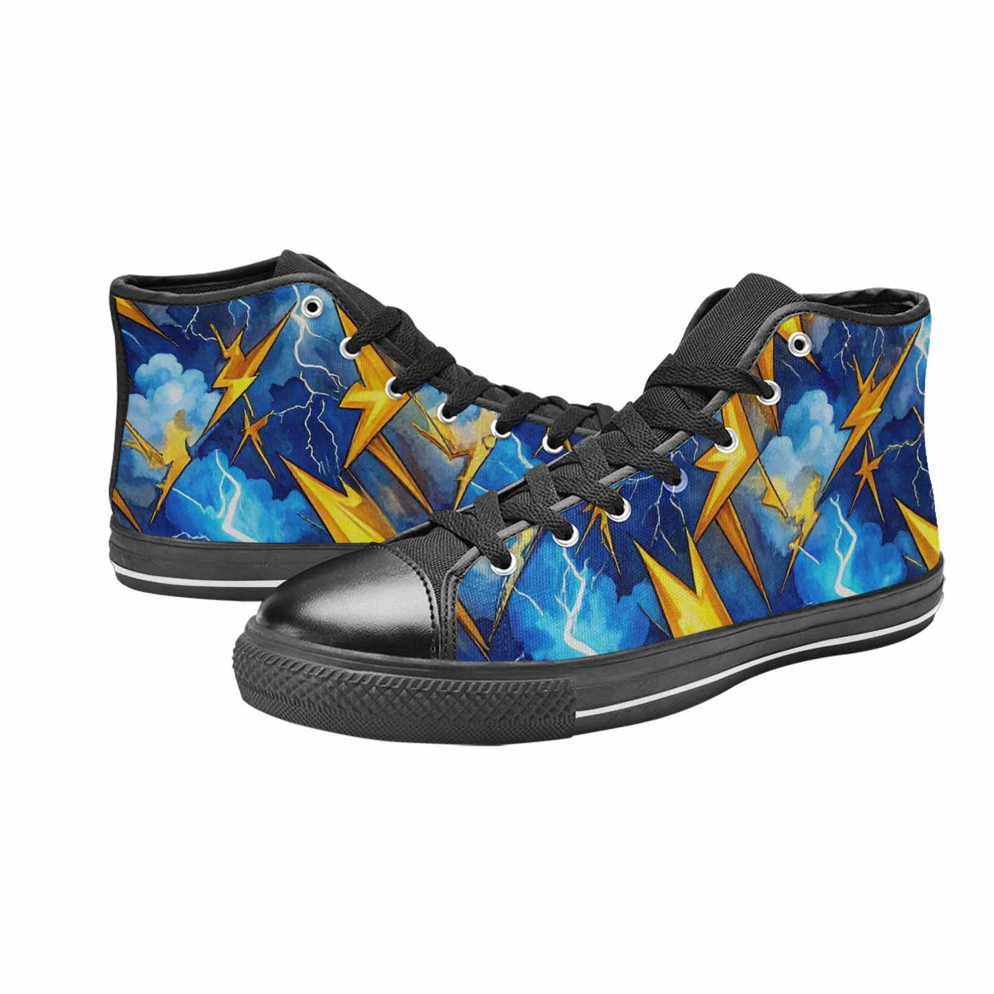 MEN'S Lightning Bolt High Top Canvas Aesthetic Shoes