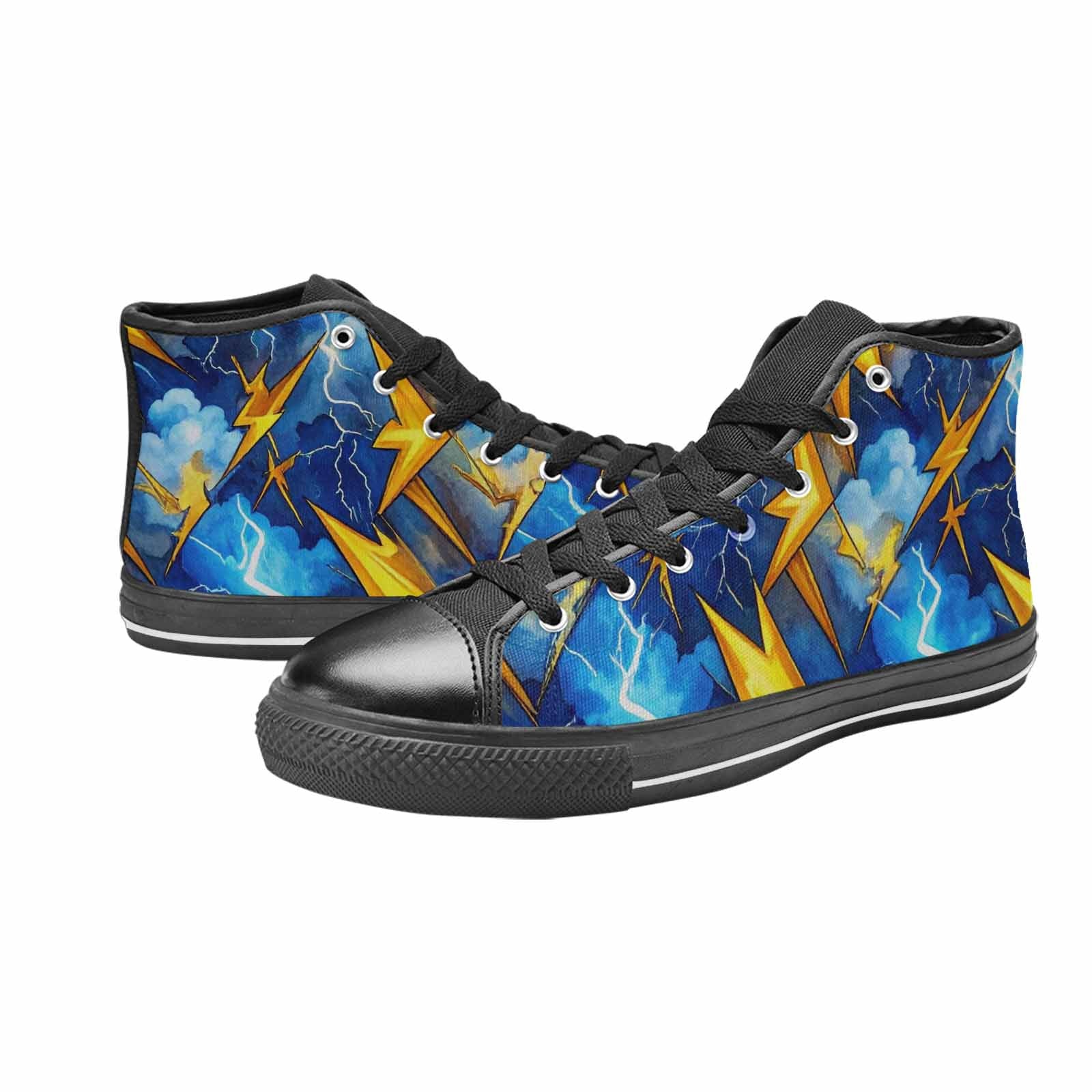 MEN'S Lightning Bolt High Top Canvas Aesthetic Shoes