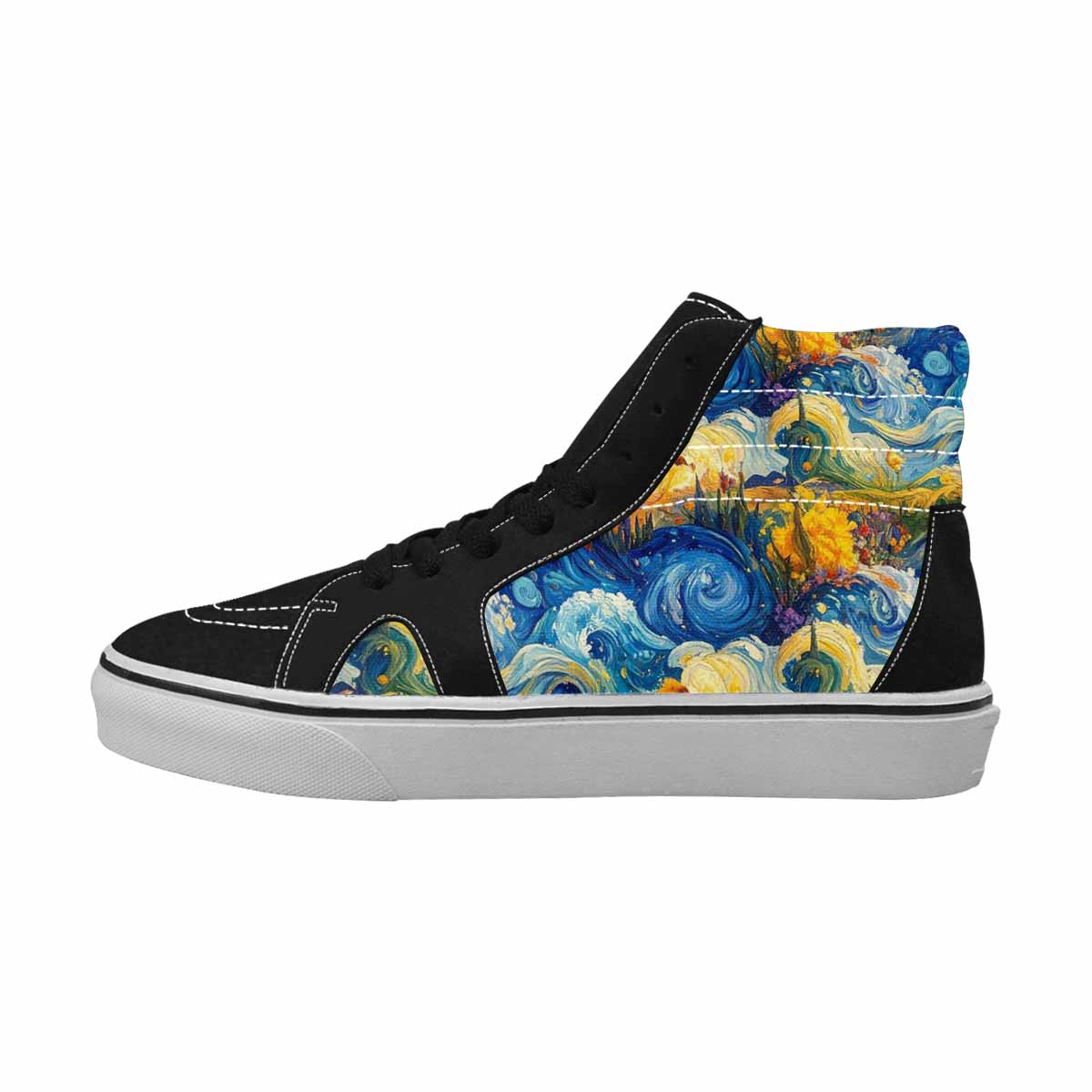 WOMEN'S Blend All Versions High Top Canvas Neon Fantasy Custom Sneakers