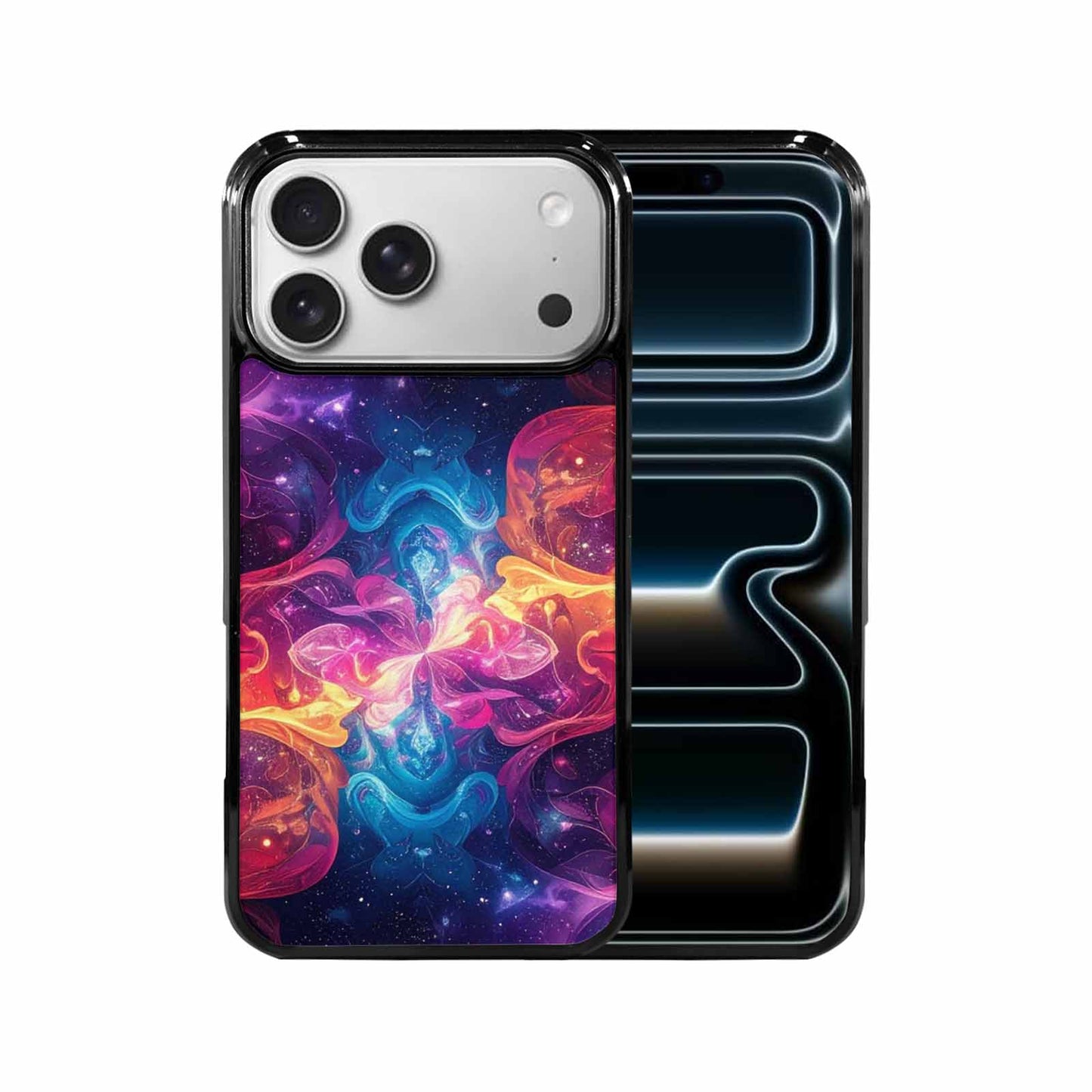 iPhone 17 Pro Max Case — Rose Galaxy Art Seamless Galaxy Space, Personalized Phone Case