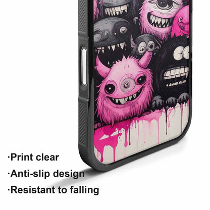 iPhone 17 Case — Monsters (general) Black &amp; Cartoon Cute, Custom Phone Case