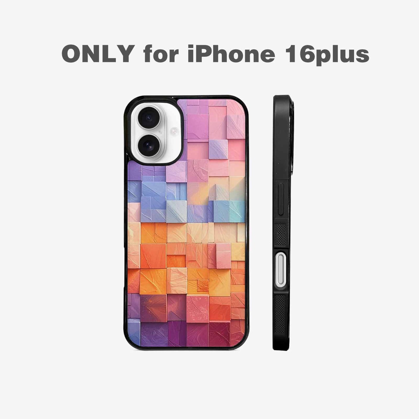 iPhone 16 Plus Case — Color Gradient Fade Pattern Hundreds Of, Custom Designed Case Cover