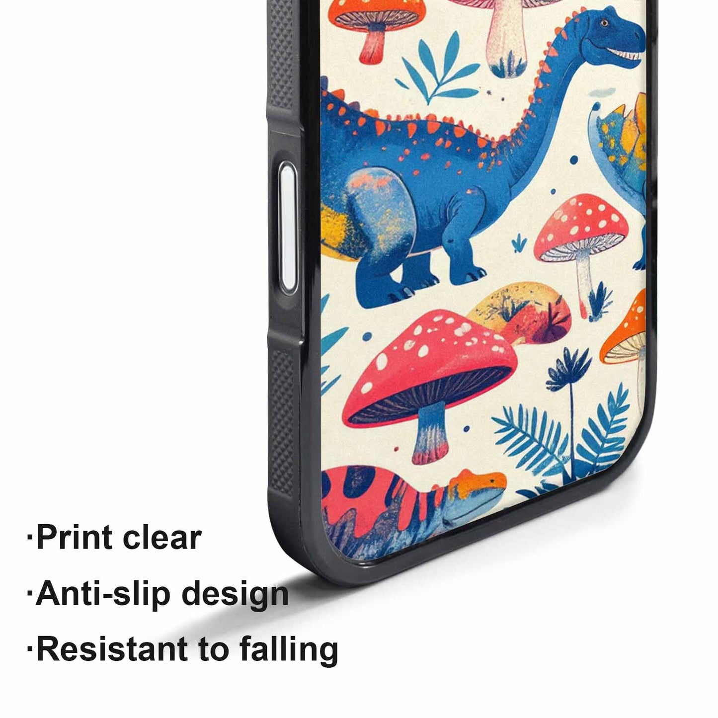 iPhone 17 Air Case — Vintage Dinosaurs Mushroom Retro Vintage, Unique Phone Case Design