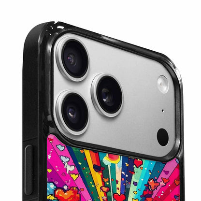 iPhone 17 Pro Case — Pixel Art Bit Burst Pattern Original, Customized Protective Case