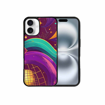 iPhone 16 Plus Case — 1970s Disco Art Pattern, Original Design Phone Case