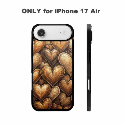 iPhone 17 Air Case — Retro Zodiac Heart Shape Retro Vintage, Customized Protective Case