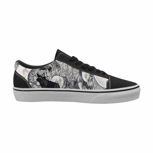 WOMEN'S Wolves Everywhere Collage Canvas Lace-Up Y2K Shoes