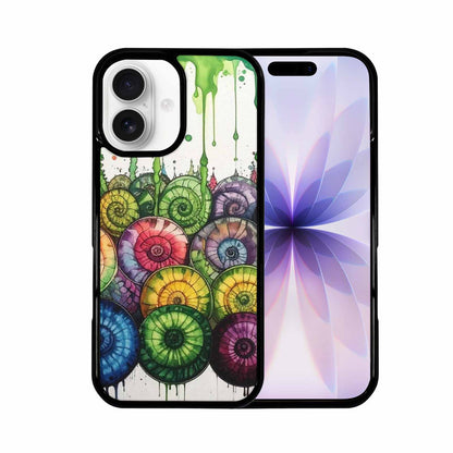 iPhone 17 Case — Black &amp; Green Ink Tie Dye, Custom Art Phone Cover