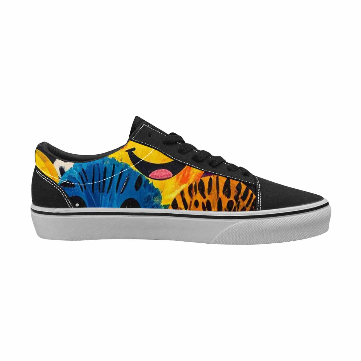 WOMEN'S Smiley Faces Lace-Up Canvas Dreamlike Shoes