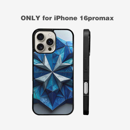 iPhone 16 Pro Max Case — Geometric Origami Art Pattern Personalized Phone, Unique Phone Case Design
