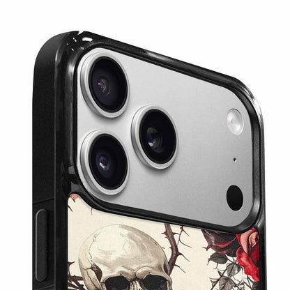 iPhone 17 Pro Max Case — Skulls Roses And Skulls Gothic Skulls, Custom Printed Phone Case